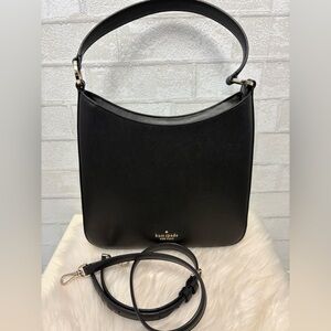 Kate Spade Perry Black Saffiano Leather Shoulder Bag